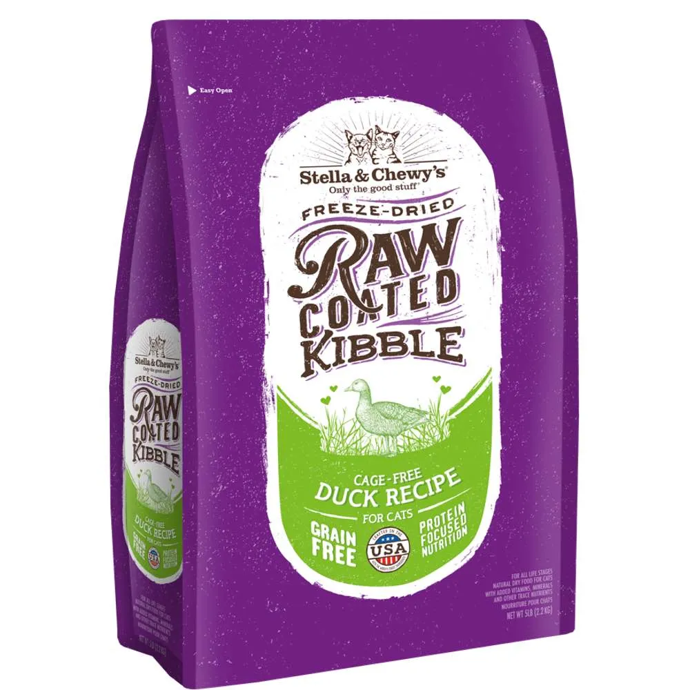 15% OFF: Stella & Chewy’s Freeze-Dried Raw Coated Kibble Cage-Free Duck Grain-Free Dry Cat Food 5lb