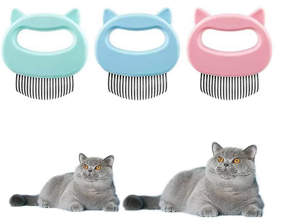 2Pcs blue Special hair stripper for dogs and cats, pet long hair and short hair comb AZ21929