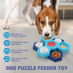 4 Layers Slow Feeder Puzzle Dog Bowls Assemble Slow Eating Bowl