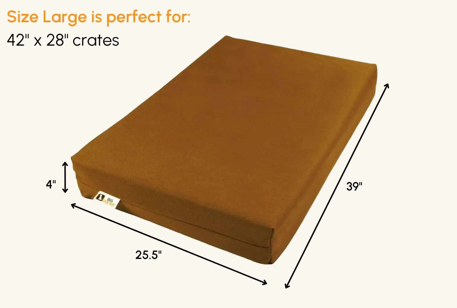 4" Orthopedic Crate Bed