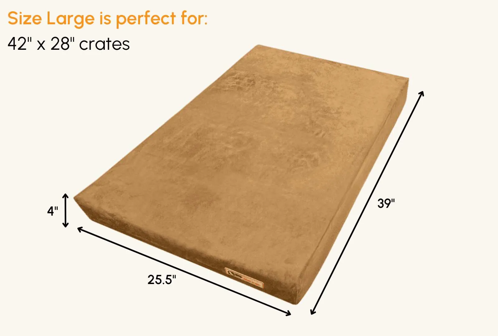 4" Orthopedic Crate Bed