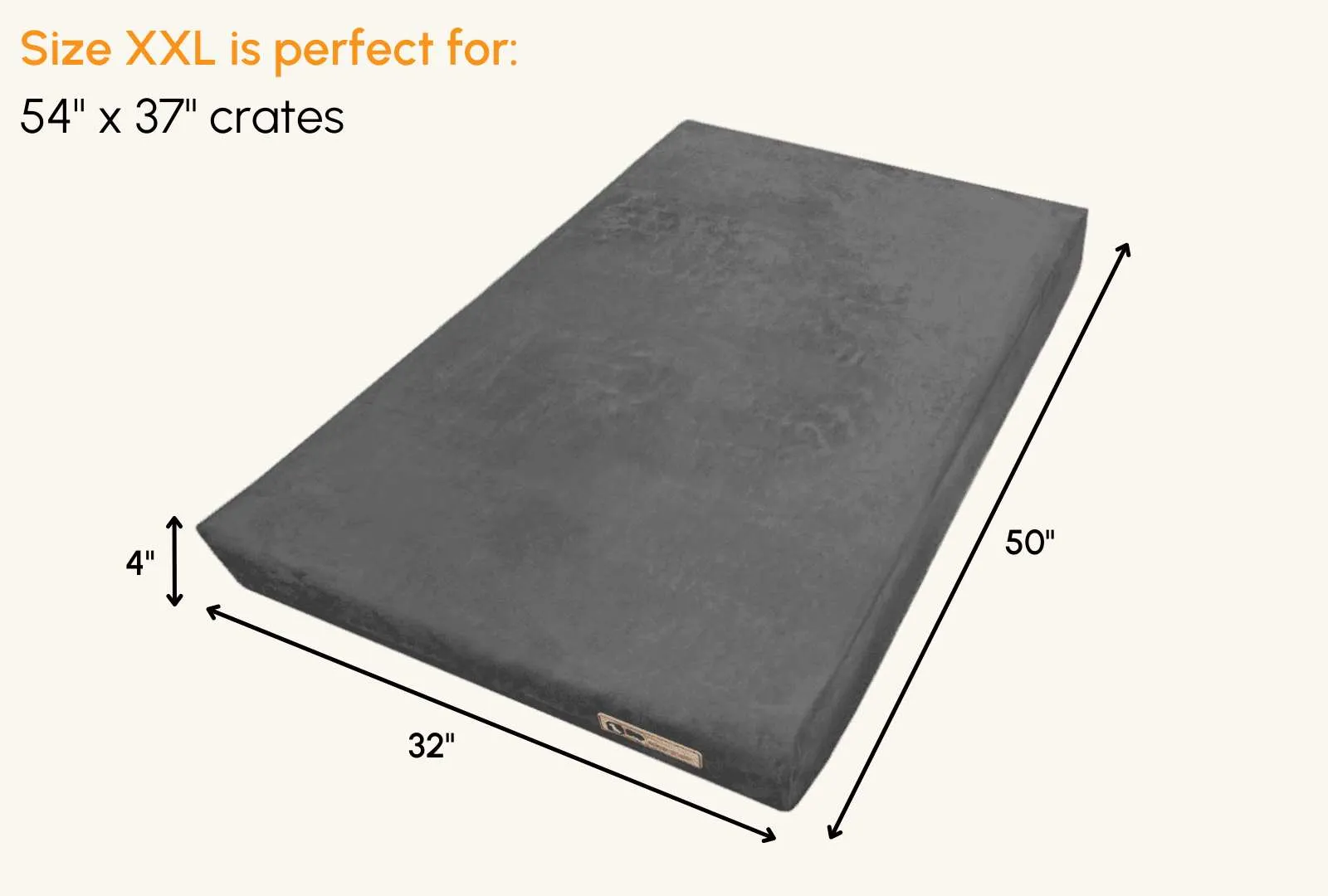 4" Orthopedic Crate Bed