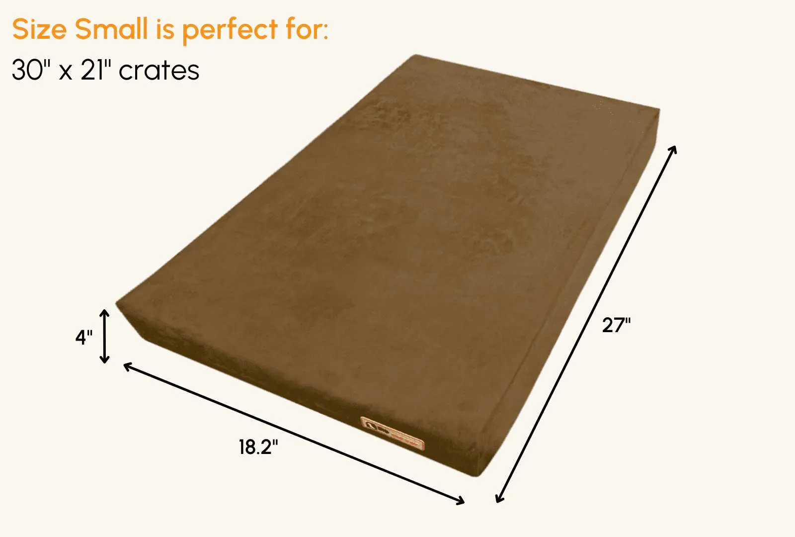 4" Orthopedic Crate Bed