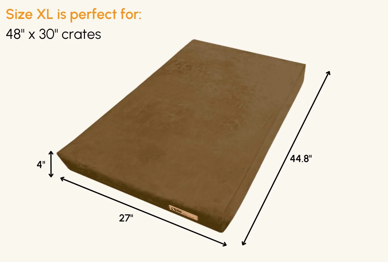 4" Orthopedic Crate Bed