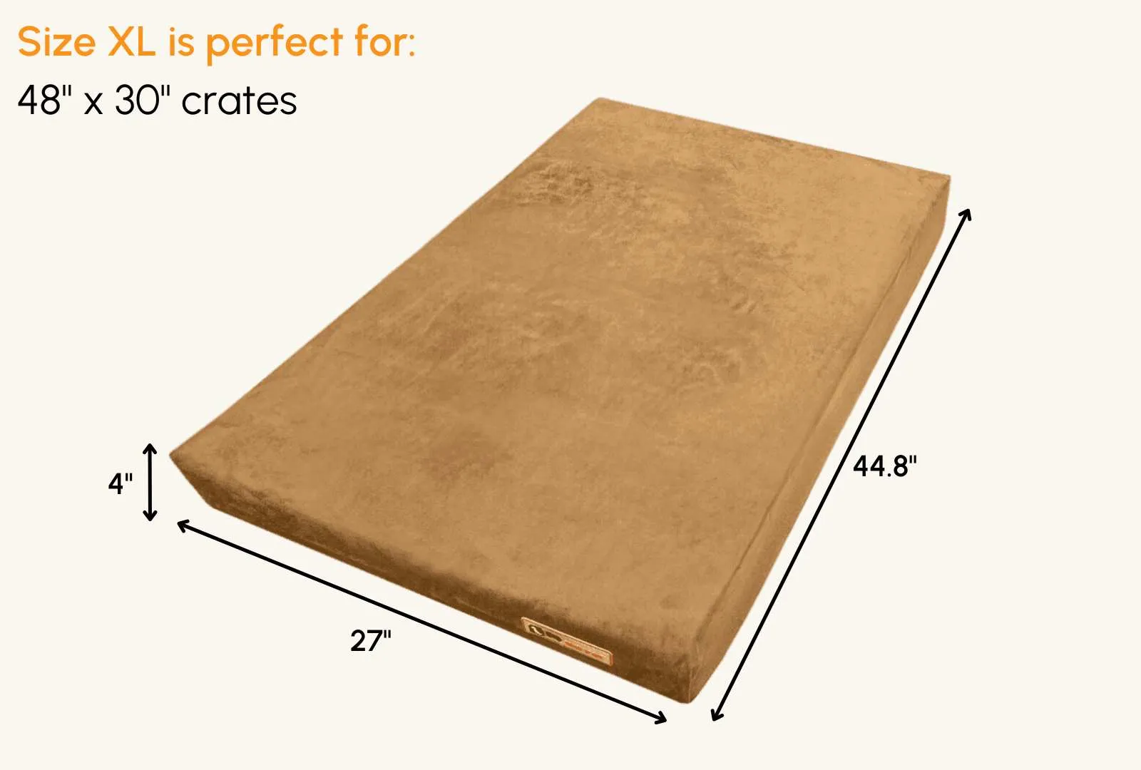 4" Orthopedic Crate Bed