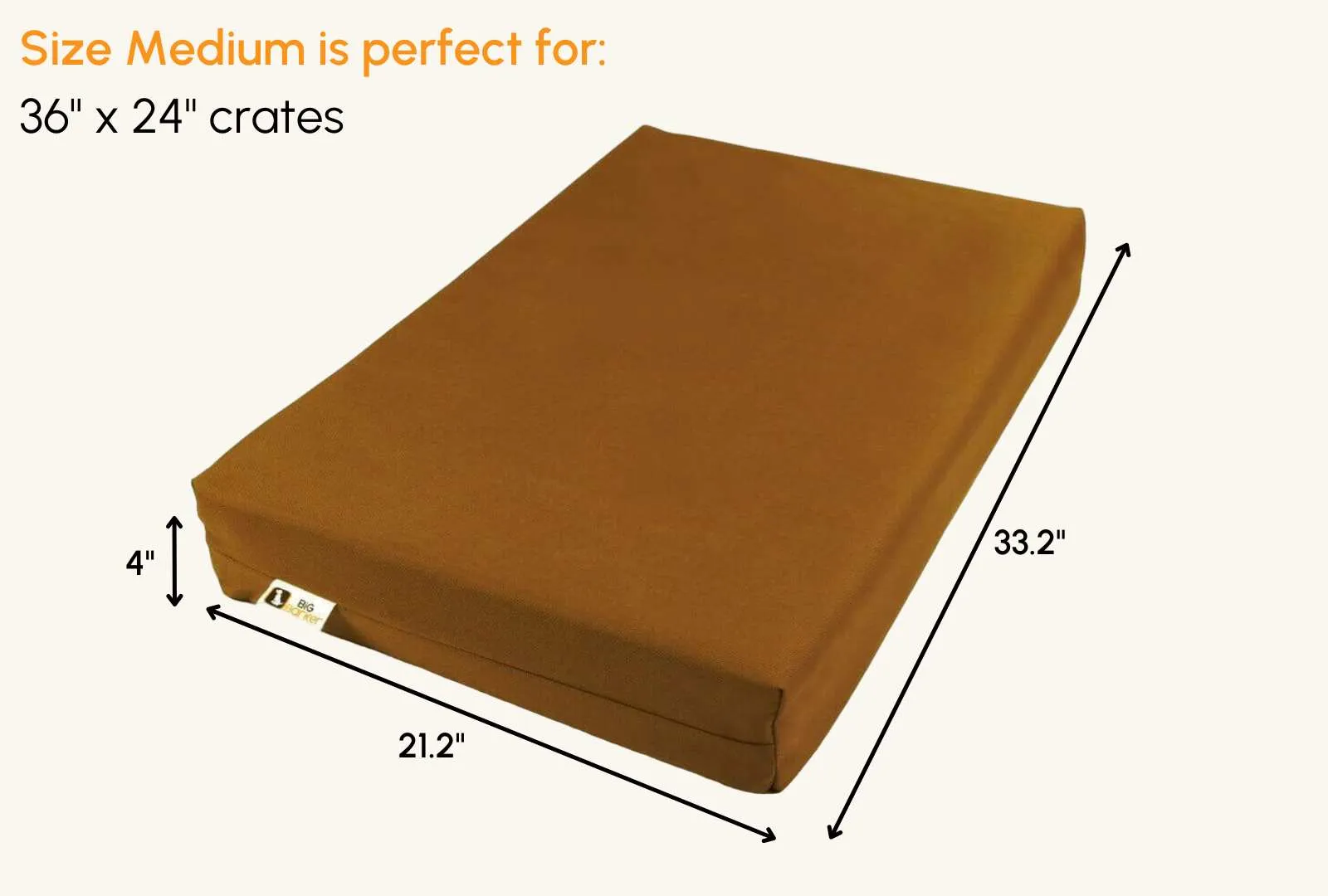 4" Orthopedic Crate Bed