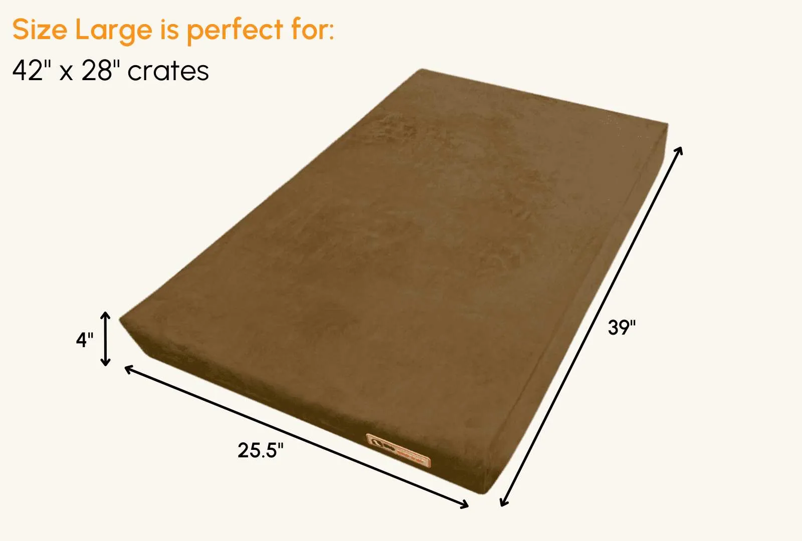 4" Orthopedic Crate Bed