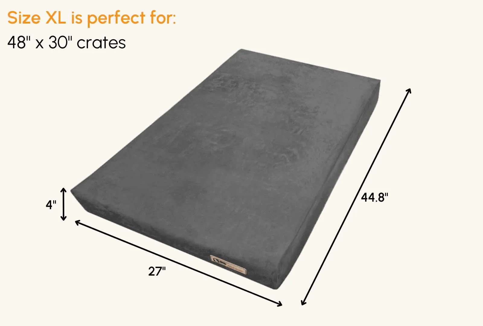 4" Orthopedic Crate Bed