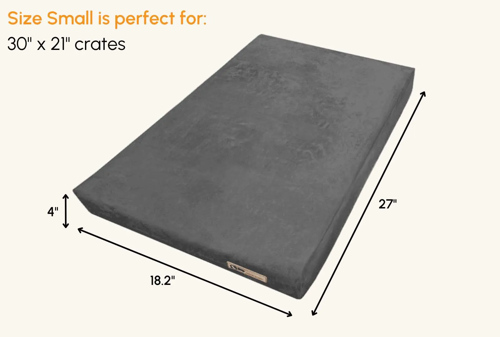 4" Orthopedic Crate Bed