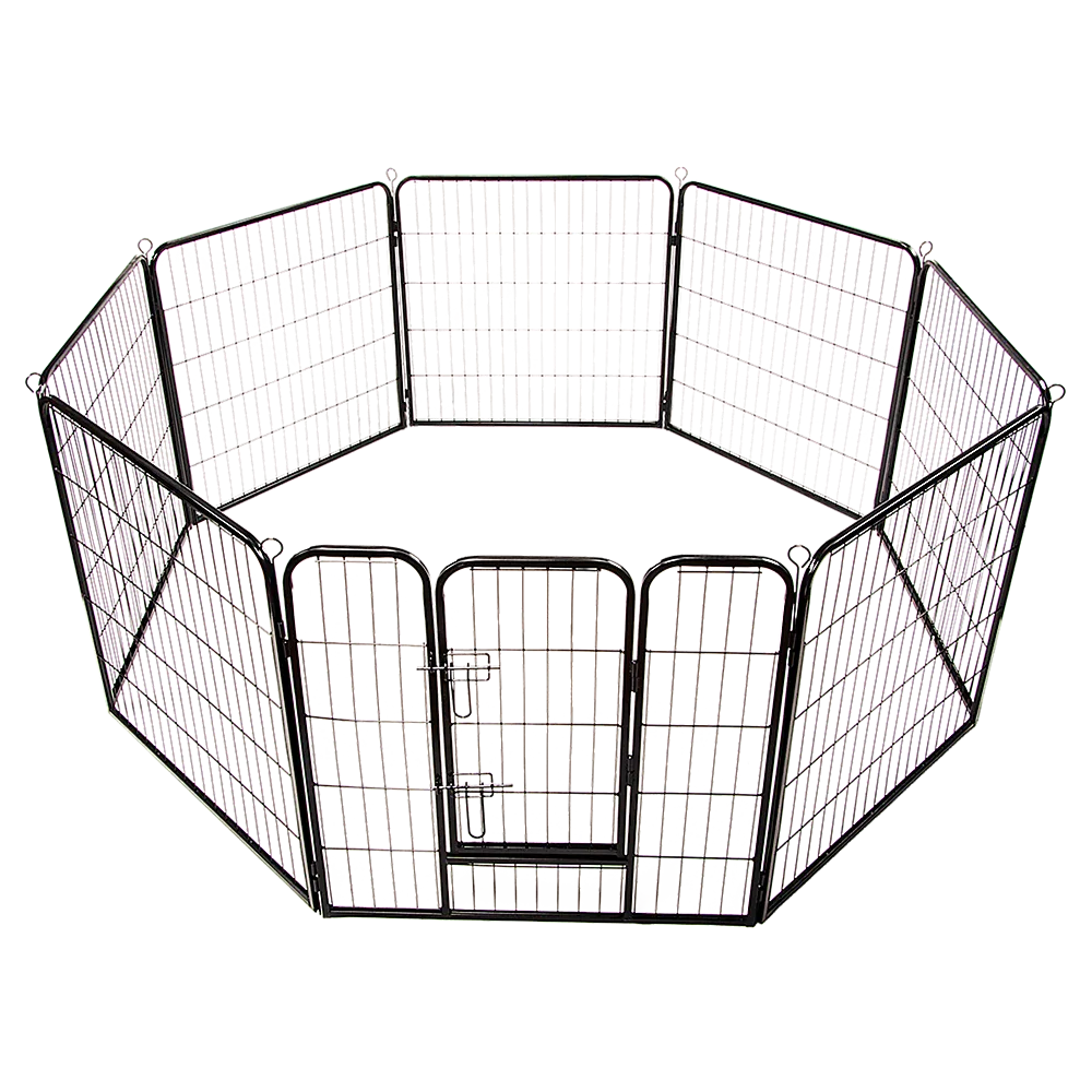 8 Panel Heavy Duty Pet Dog Playpen Puppy Exercise Fence Enclosure Cage