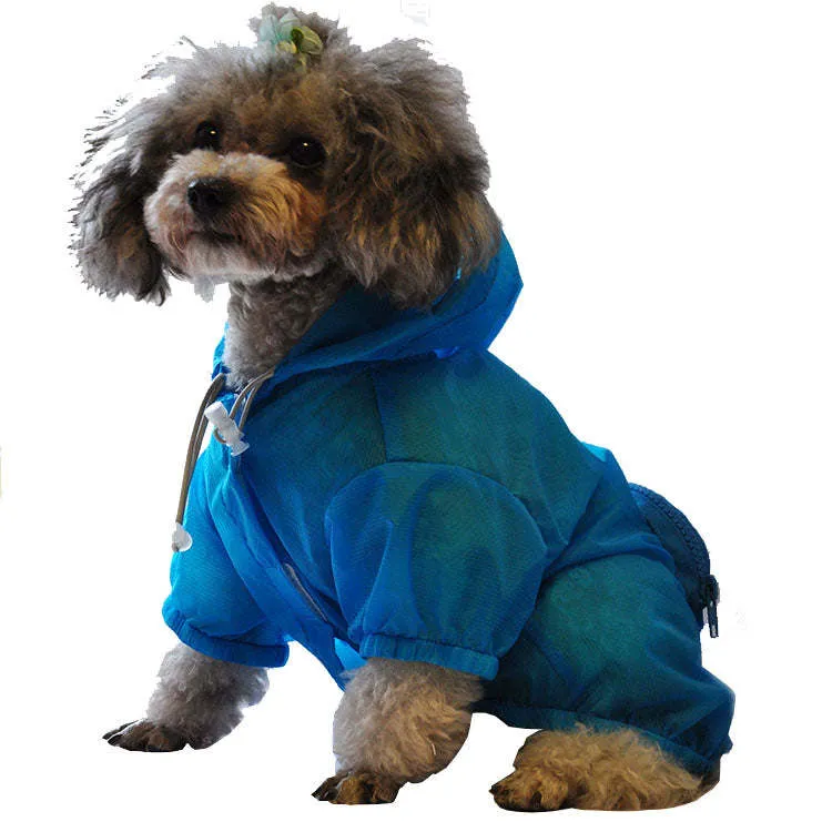 Adjustable waterproof dog raincoat Fashion