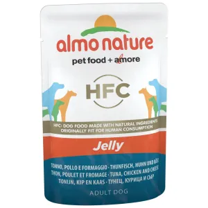 Almo Nature Classic Tuna, Chicken & Cheese In Jelly Pouch Dog Food 70g