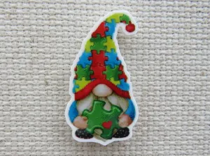 Autism Gnome Needle Minder, Cover Minder, Magnet