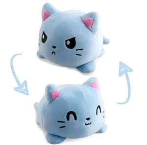 Babique Reversible plushie Cat Stuffed Soft Toy Plush Soft Toy Cute Kids Animal Home Decor Boys/Girls/Baby (Blue 15cm)