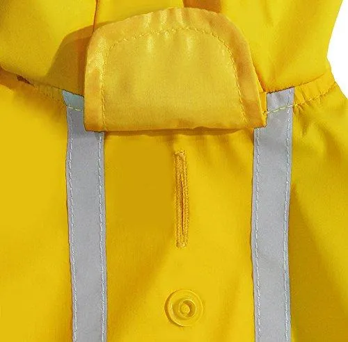 Best Pet Supplies - Voyager Waterproof Dogs Rain Poncho, Yellow, Medium