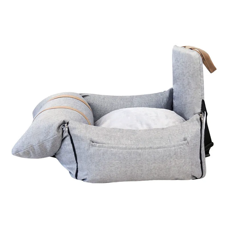 Bubble Puff Pet Voyage Outbound Travel Portable Car Pets Chunky Nest in Pink, Light Gray, White Beige, Beige  20” x 20” x 17”