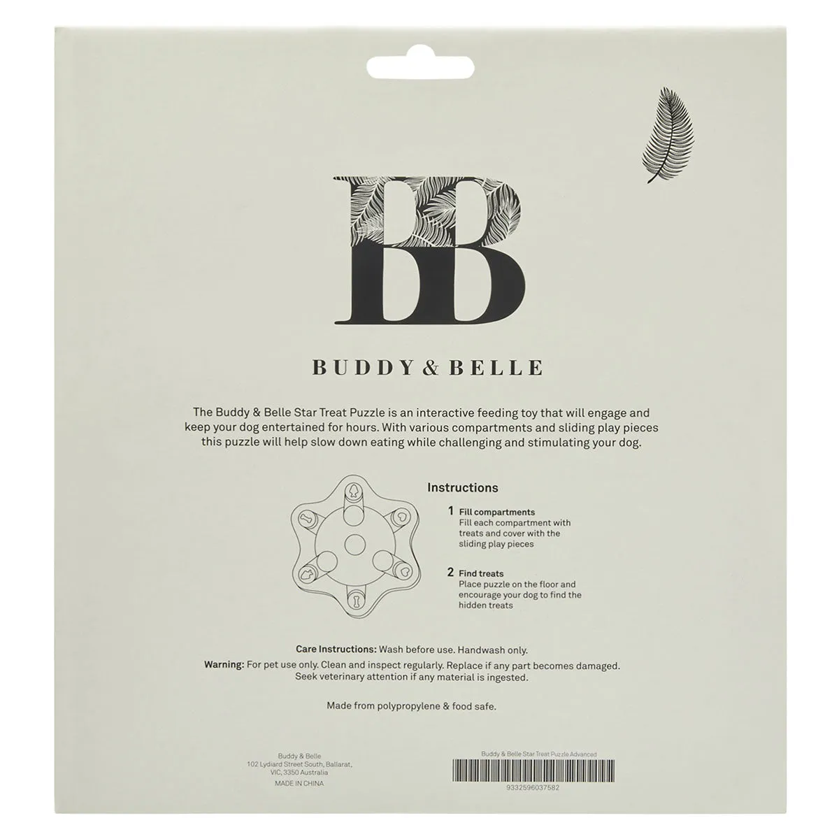 Buddy & Belle Dog Treat Puzzle