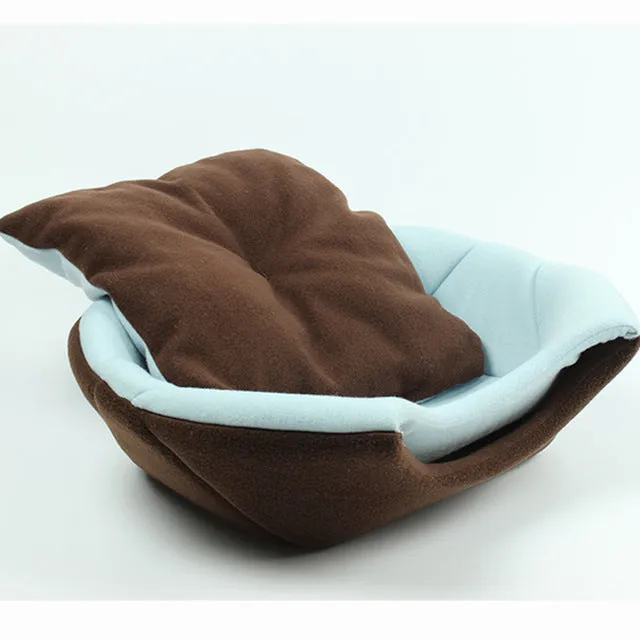 Cozie Cave plus Foldable Nest Pet Bed - 2 in 1
