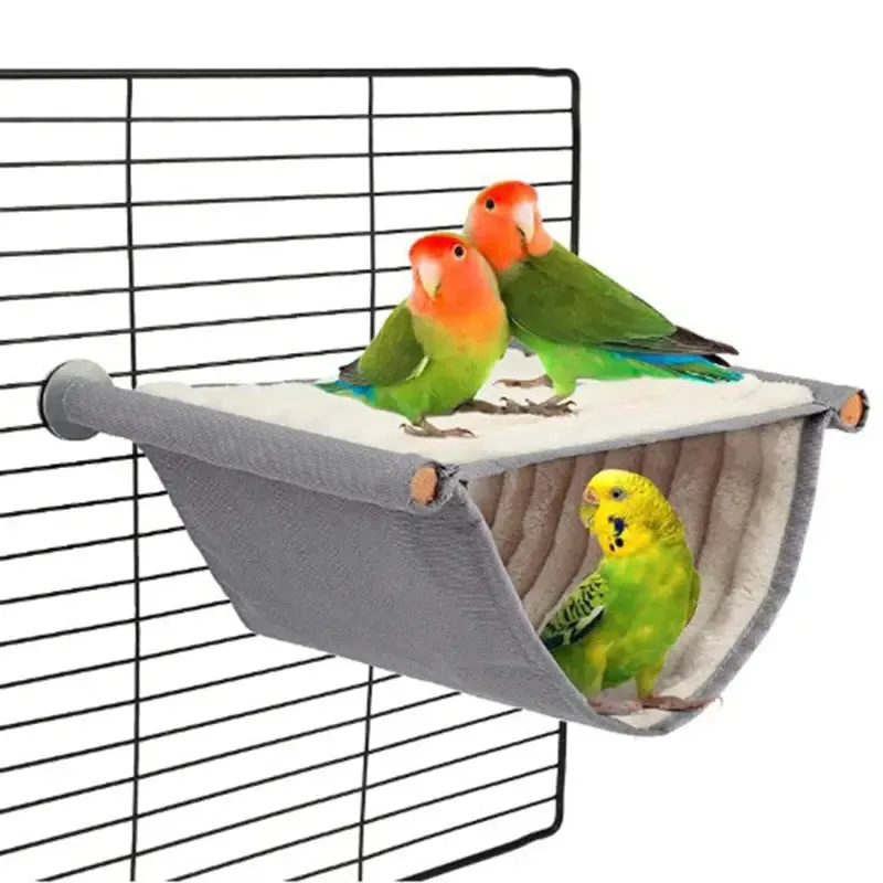 Cozy Plush Hammock Nest for Birds & Small Pets