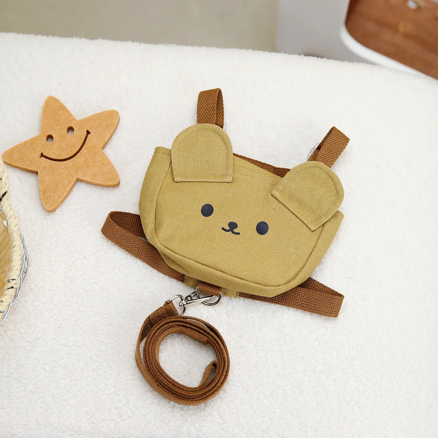 Cute Bear Pet Dog Backpack | Outdoor Supplies Puppy Collar | Small Dog Harness Bag | Puppy Harness Dog Accessories