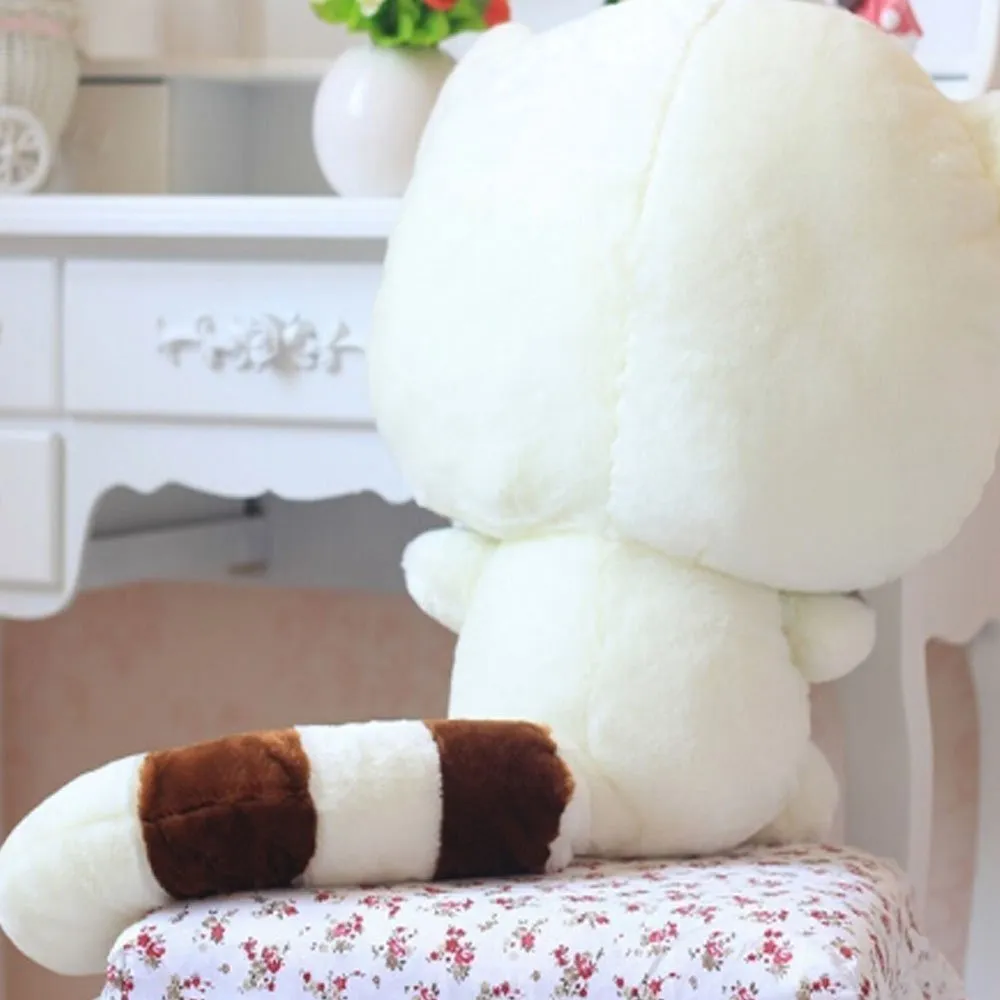 Cute Cat Plush Soft Toy Stuffed Toys (White, 25cm)