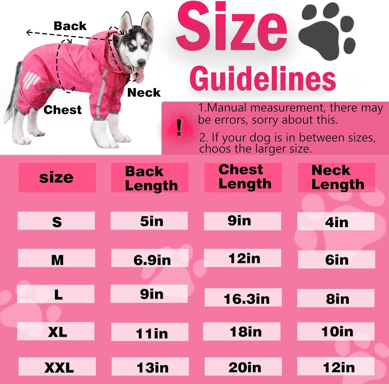 Dog Raincoat, Dog Rain Jacket for Puppy Dog with Hat, Small Dog Lightweight Raincoat, Waterproof Rain Jacket with Reflective Strip. (Claret, Medium)