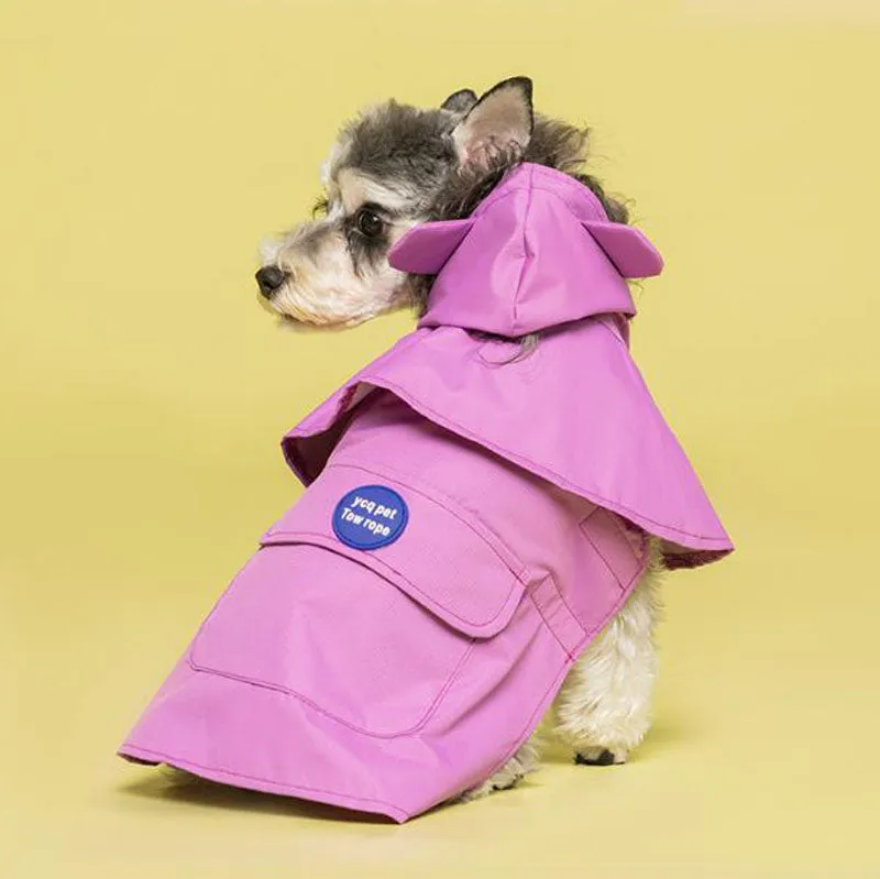 Dog Raincoat Small and Medium Dog Waterproof Dog Clothes Cloak