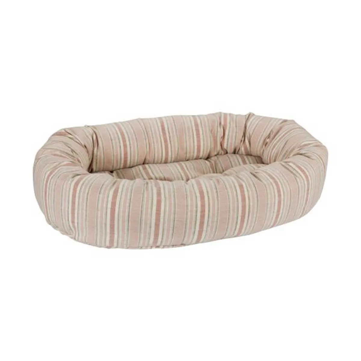 Donut Bed Sanibel Stripe Microlinen Pet Bed