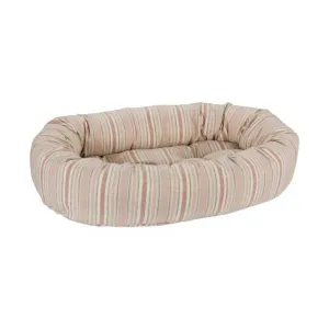 Donut Bed Sanibel Stripe Microlinen Pet Bed