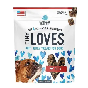 Farmland Traditions Tiny Loves Beef Soft Jerky Dog Treats 5oz (Exp 20 Apr 2022)