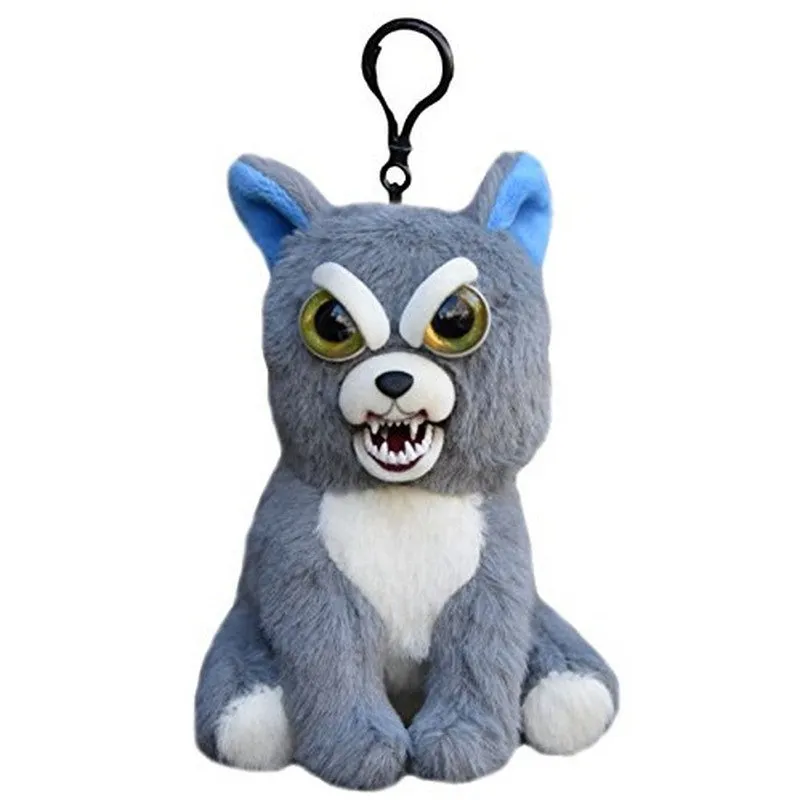 Feisty Pets Mini Sammy Suckerpunch- Interactive 4" Backpack Clip or Purse Charm!