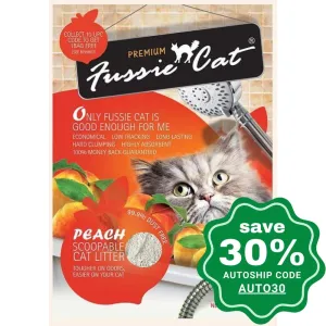 Fussie Cat Litter - Peach Clay Litter - 10L (min. 2 Bags)