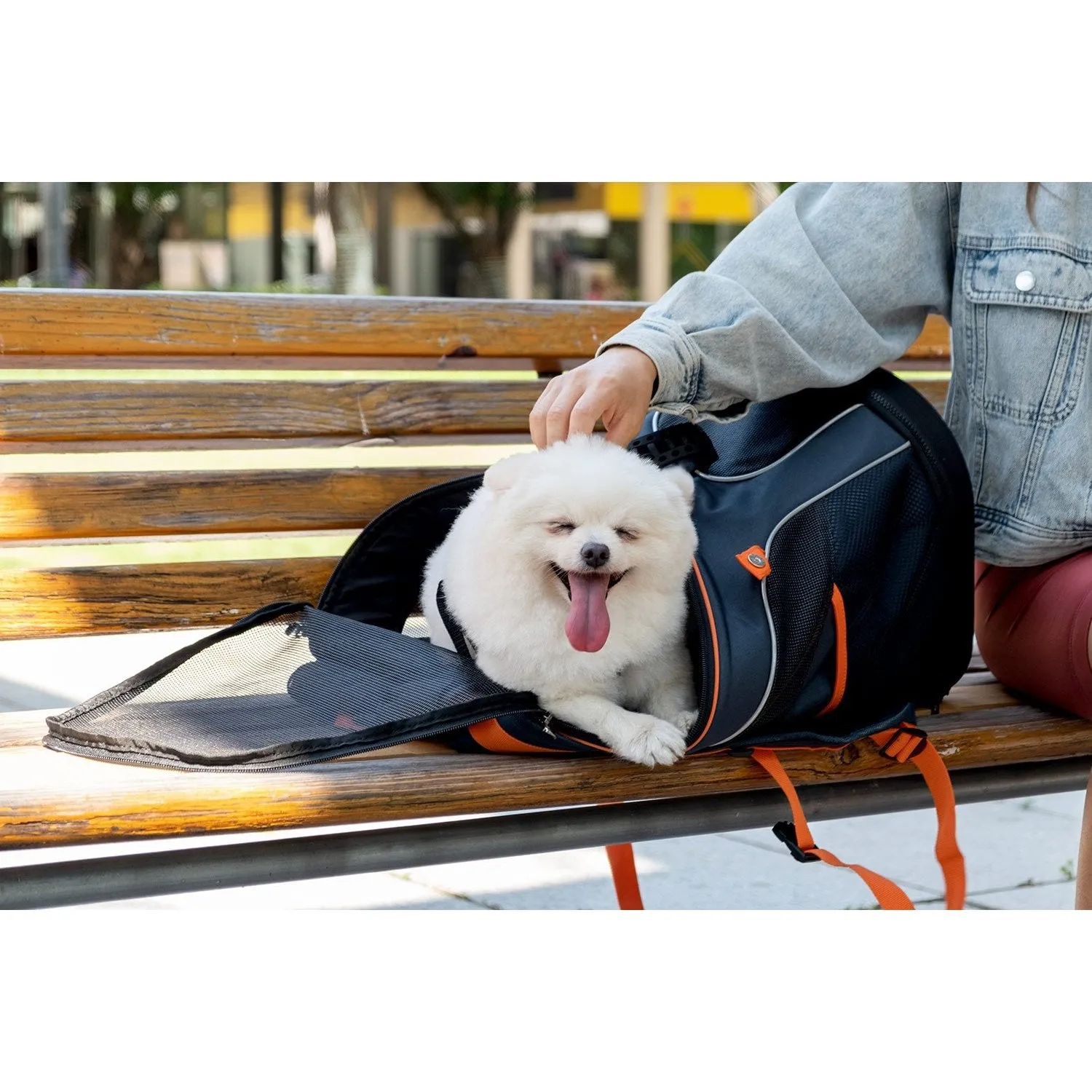 Ibiyaya Ultralight Pro Navy Blue Backpack Pet Carrier^^^