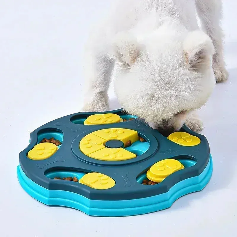 Interactive Dog Puzzle Slow Feeder – IQ Training & Food Dispenser