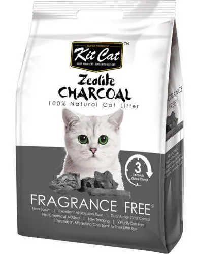 Kit Cat Zeolite Charcoal Fragrance Free 4kg