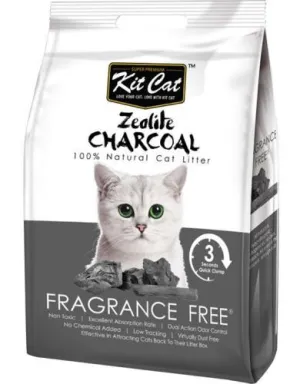 Kit Cat Zeolite Charcoal Fragrance Free 4kg