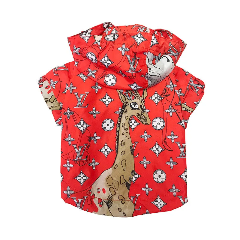 Louis Pawtton Red Jungle Raincoat