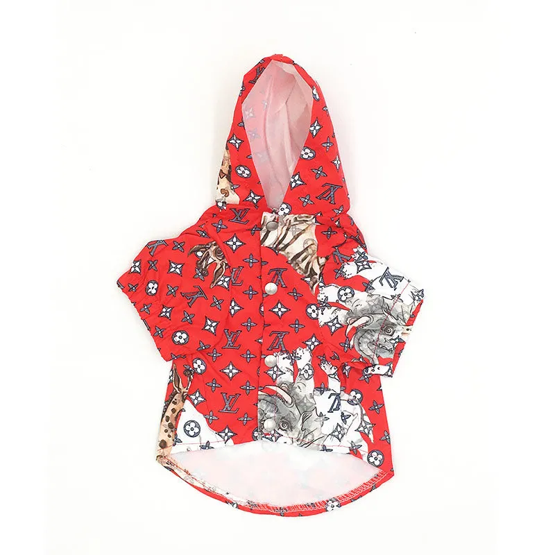 Louis Pawtton Red Jungle Raincoat