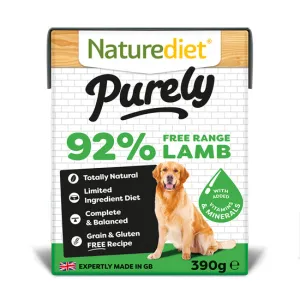 Nature Diet Purely Dog Food - Lamb 390g