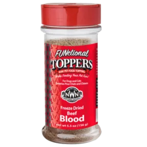 Northwest Naturals Freeze-Dried Beef Blood Topper Dog and Cat Food 5.5 oz
