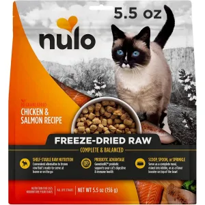 Nulo Freeze-Dried Raw Grain Free Chicken & Salmon Cat Food 5.5oz