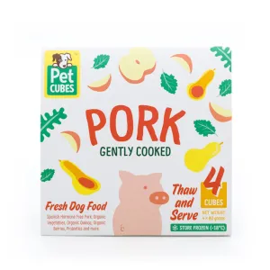 PetCubes Gently Cooked Pork Grain-Free Frozen Dog Food 2.24kg