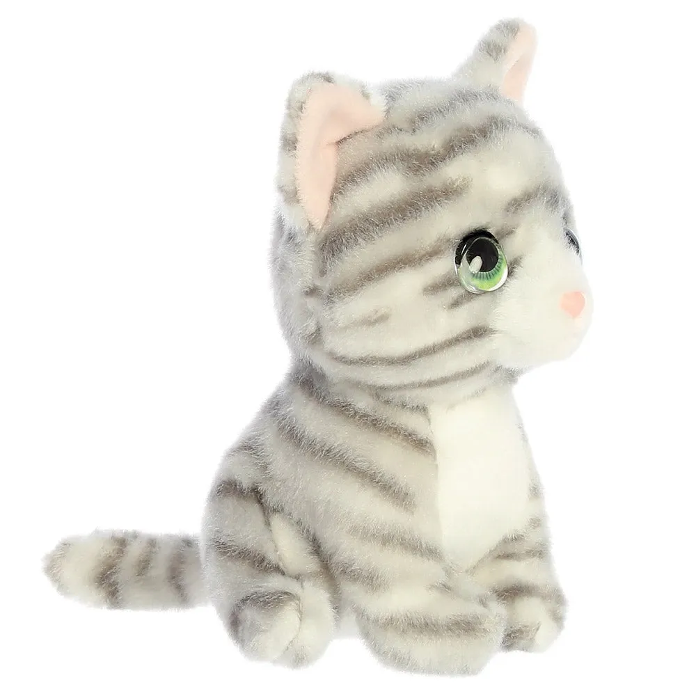 Petites Misty Grey Tabby Cat Soft Toy