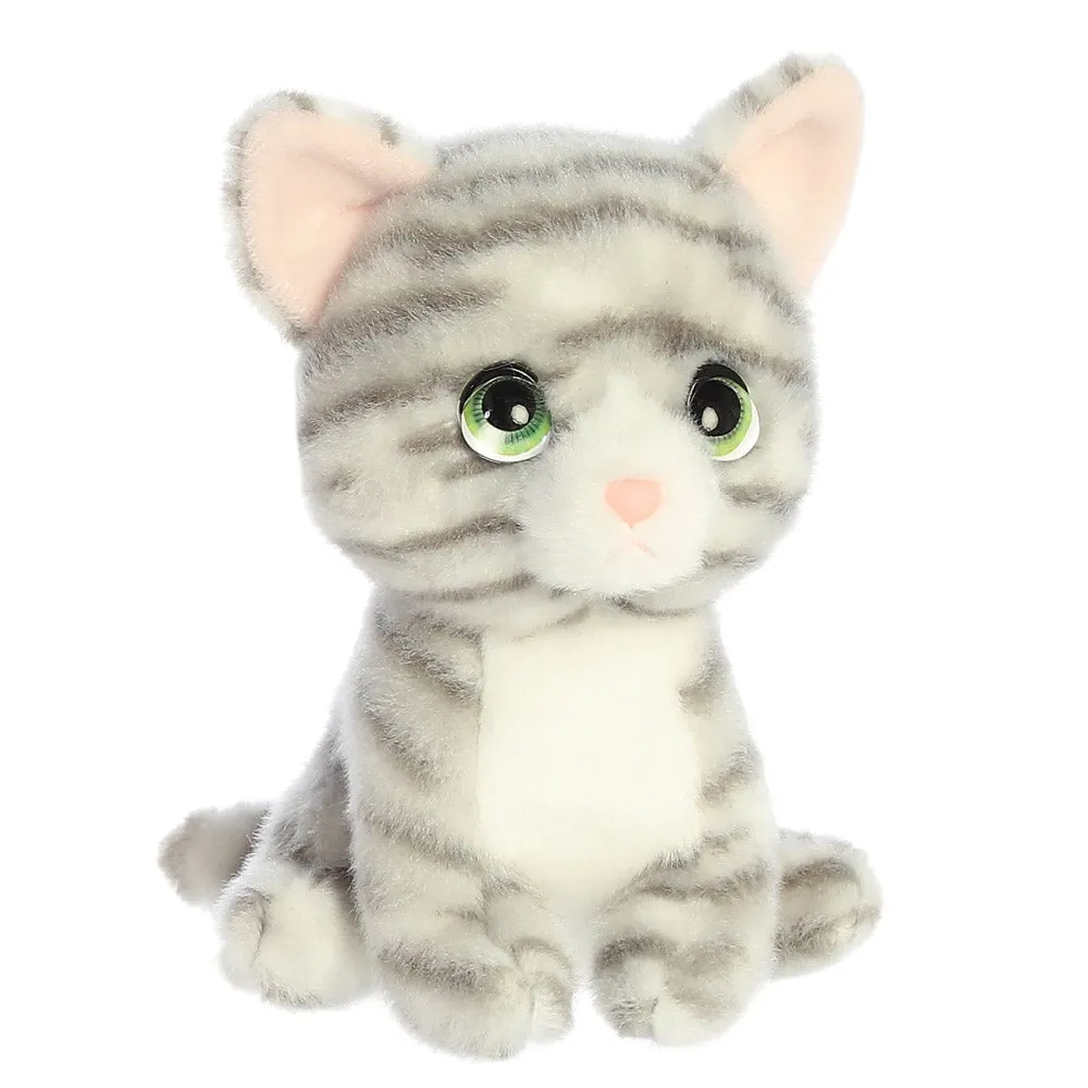 Petites Misty Grey Tabby Cat Soft Toy