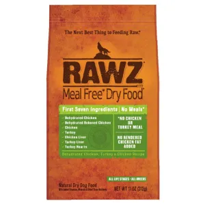 RAWZ Meal Free Dehydrated Chicken, Turkey & Chicken Recipe Dry Dog Food