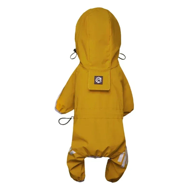 Reflective Waterproof Dog Raincoat | Pet Jumpsuit for Small & Medium Dogs
