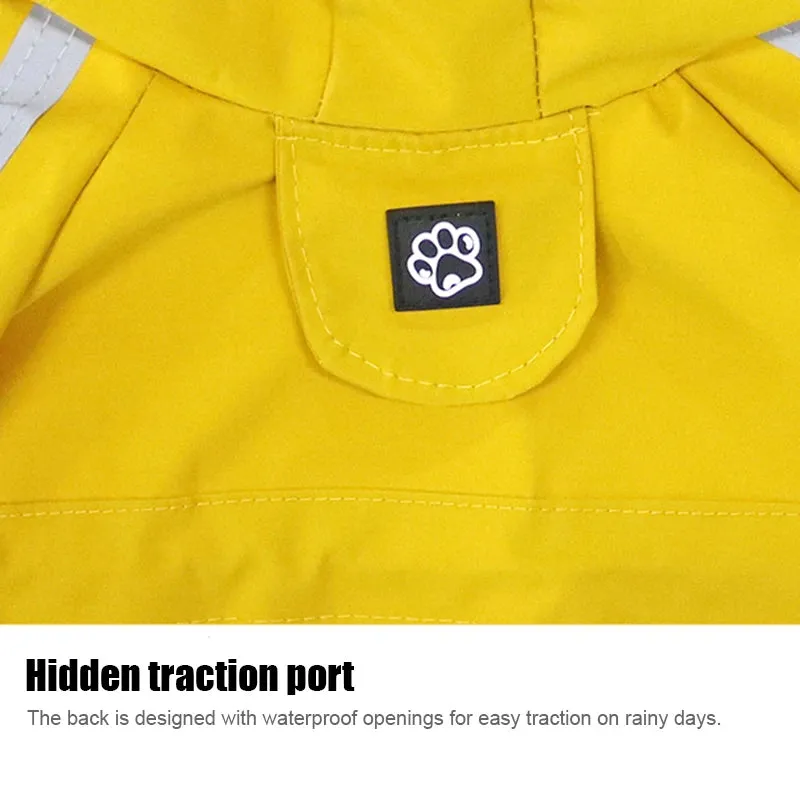 Reflective Waterproof Dog Raincoat | Pet Jumpsuit for Small & Medium Dogs