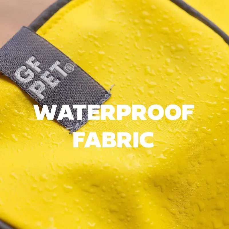 Reversible Elasto-Fit Dog Raincoat - Yellow