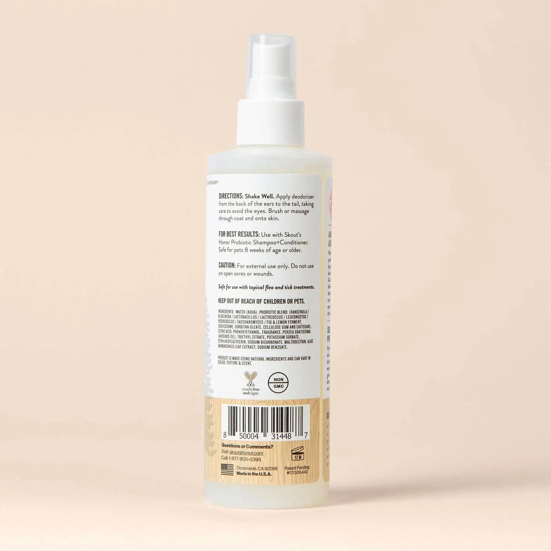 Skout's Honor Probiotic Daily Use Pet Deodorizer Spray