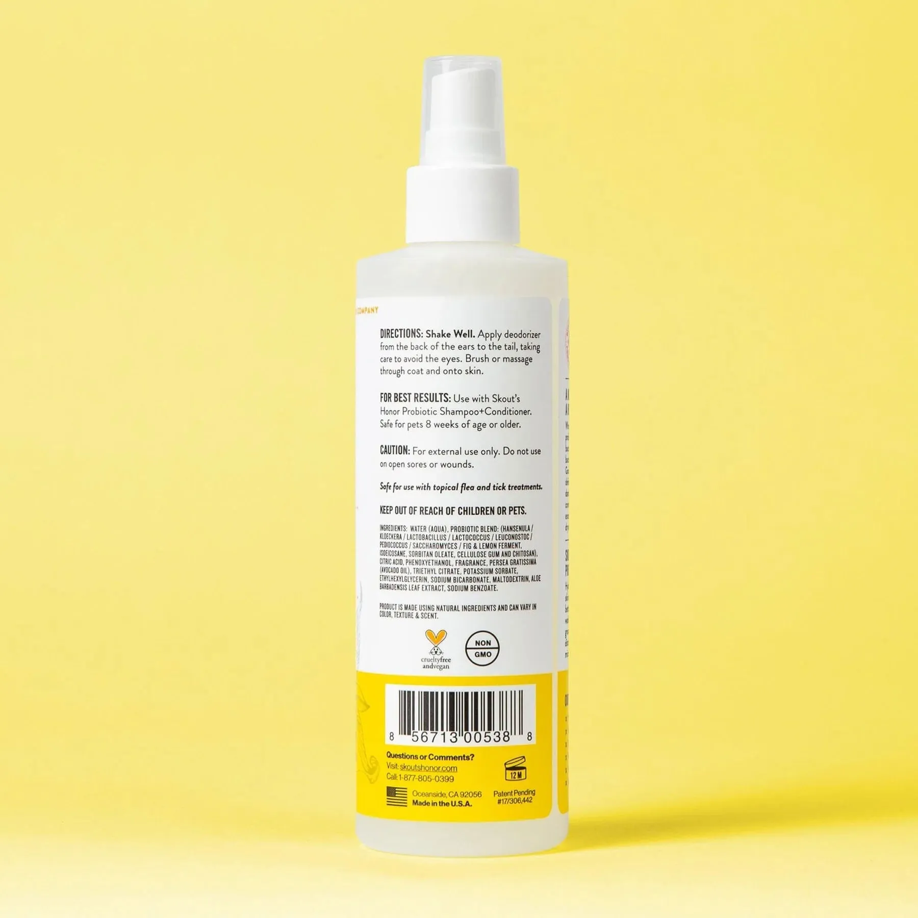 Skout's Honor Probiotic Daily Use Pet Deodorizer Spray